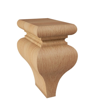 Toe Kick Tulip Bun Foot - Red Oak